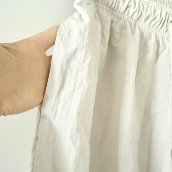 Nike Nylon Jogger Pant in Beige with White Logo- Size S - Picture 6 of 8